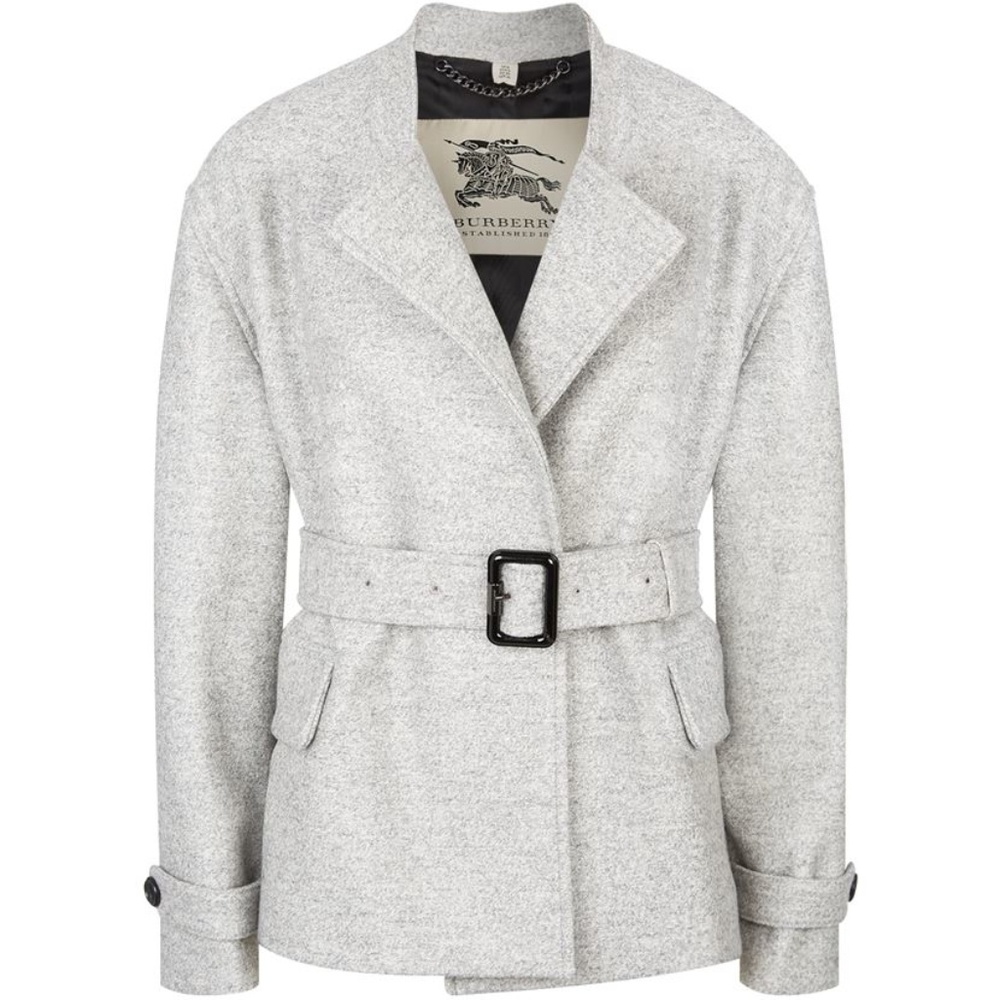 Burberry London Gray Heronsby Short Jacket size 6